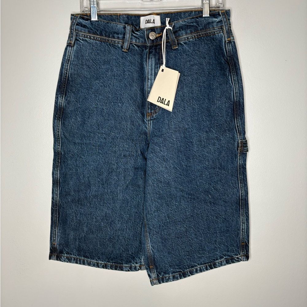 DALA Culotte Starch Denim Shorts NWT